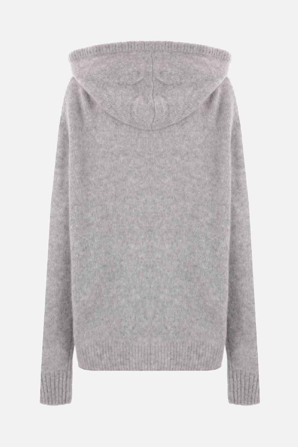 ALLUDE Pullover Con Cappuccio In Cashmire E Seta