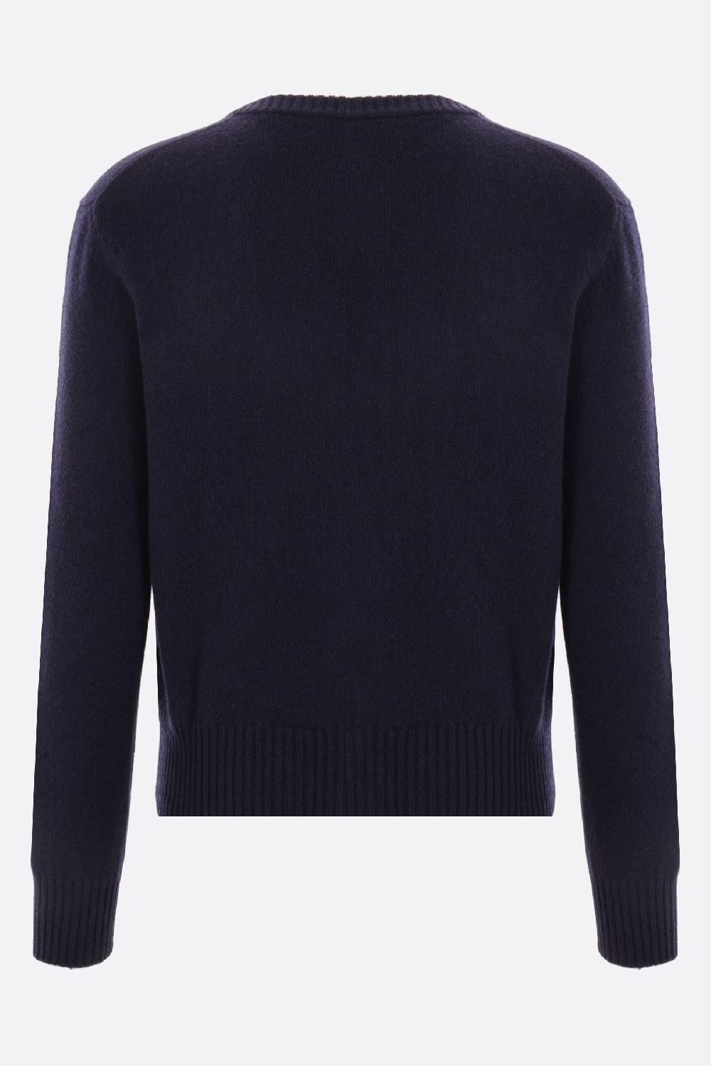 AMI PARIS Cardigan Ami De Coeur In Cashmere E Lana