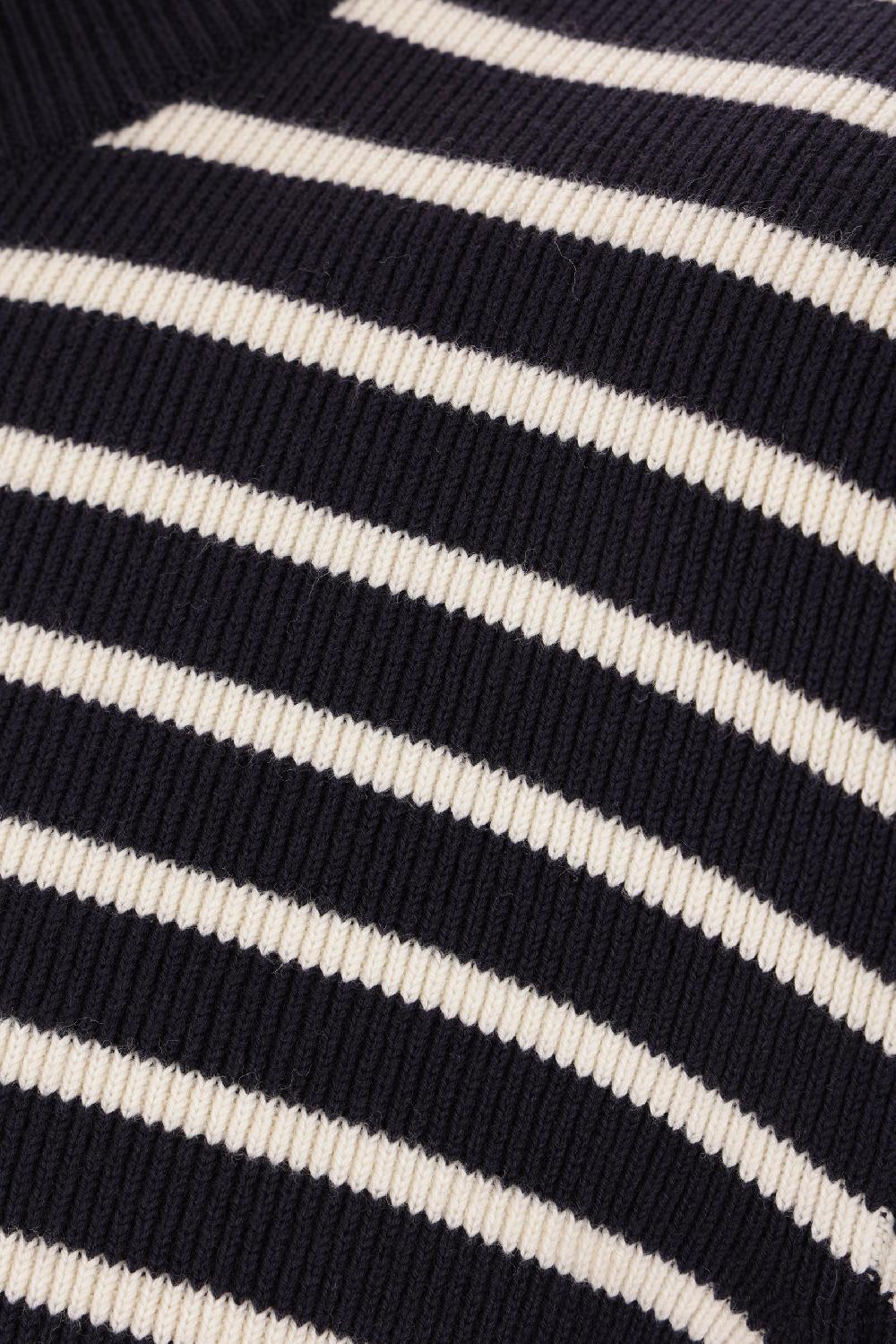 AMI PARIS Pullover In Cotone E Lana A Righe