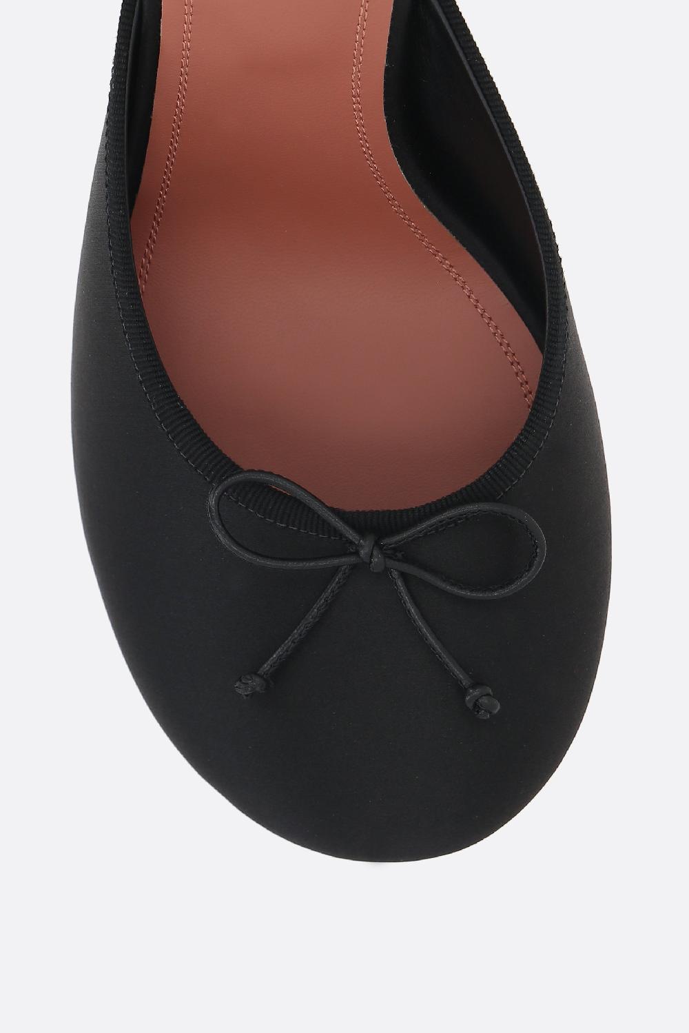 AMINA MUADDI Mule Lila In Raso