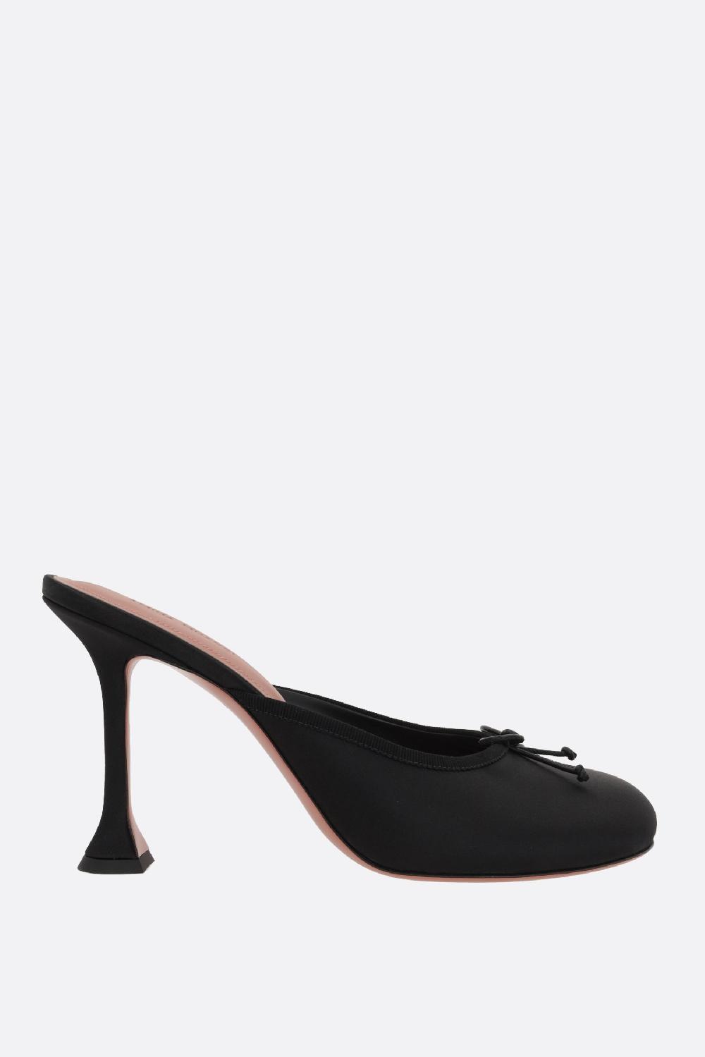 AMINA MUADDI Mule Lila In Raso