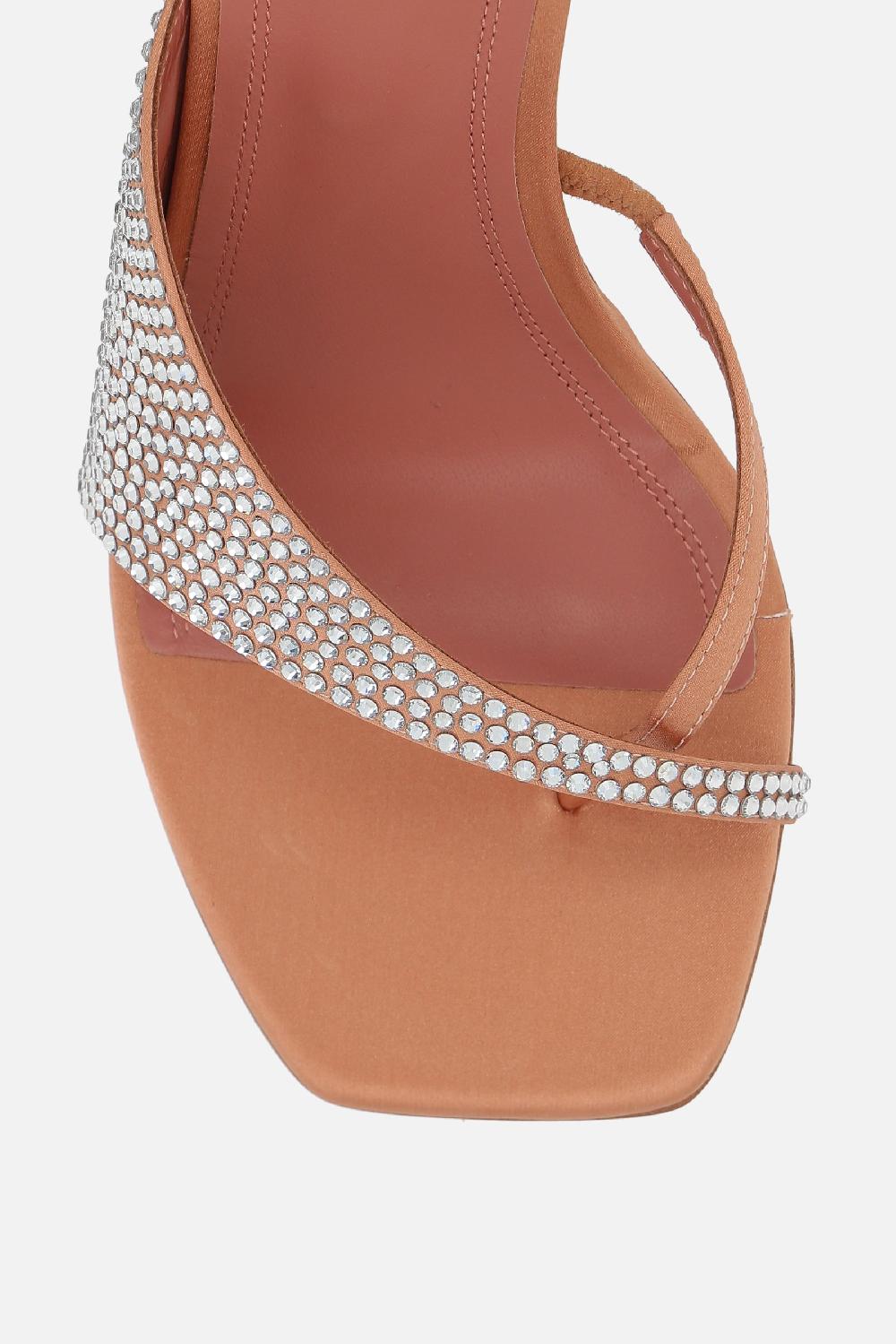 AMINA MUADDI Sandalo Infradito Shiona In Raso