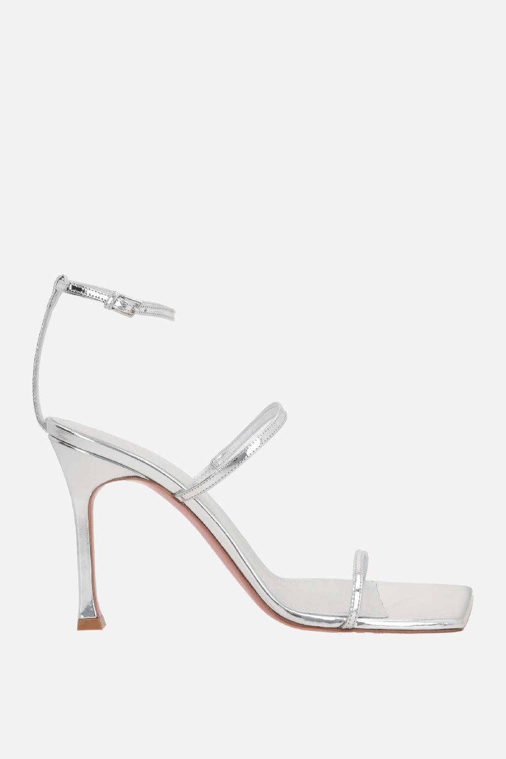 AMINA MUADDI sandalo Maya in pelle laminata