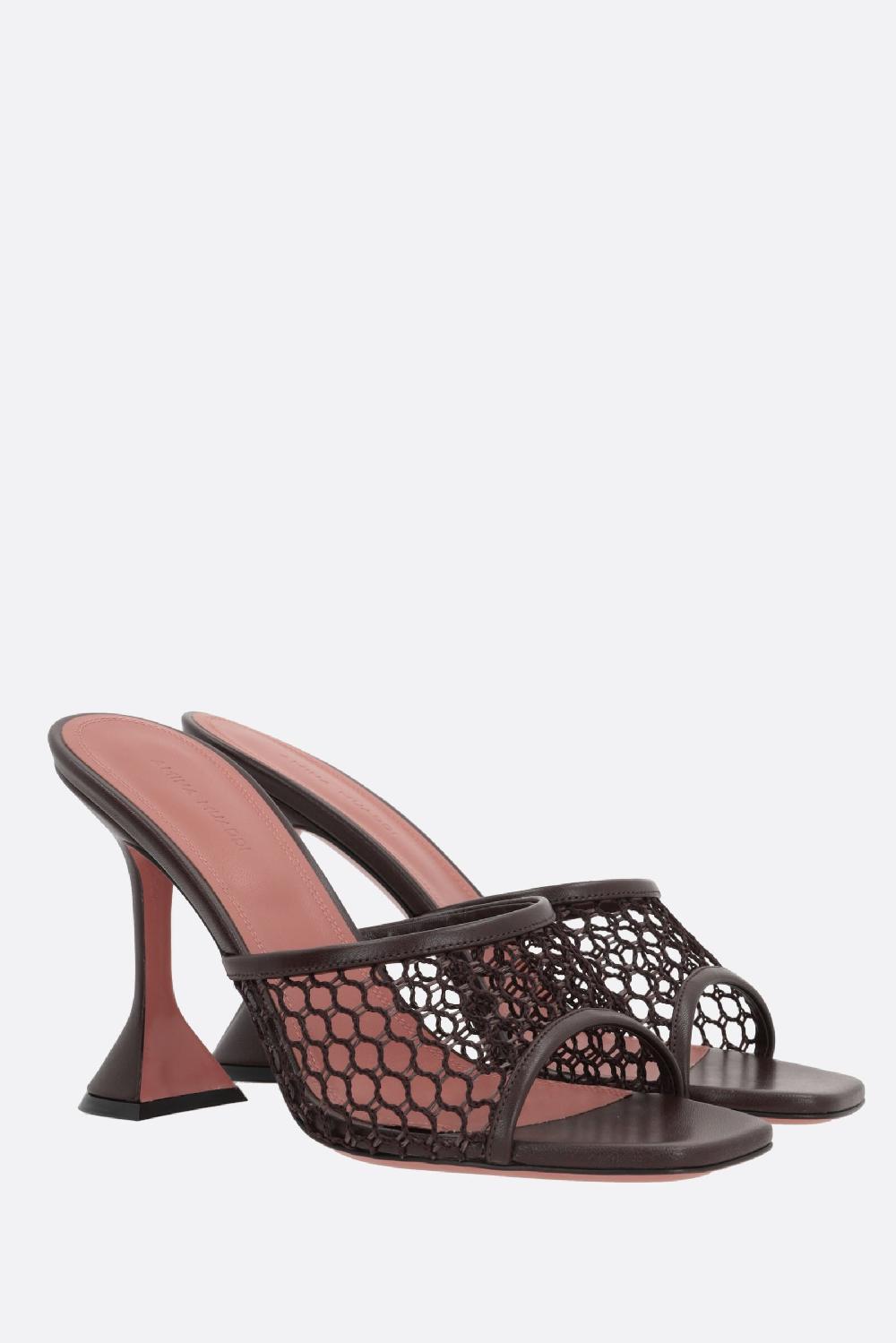 AMINA MUADDI Sandalo Mule Lupita In Mesh