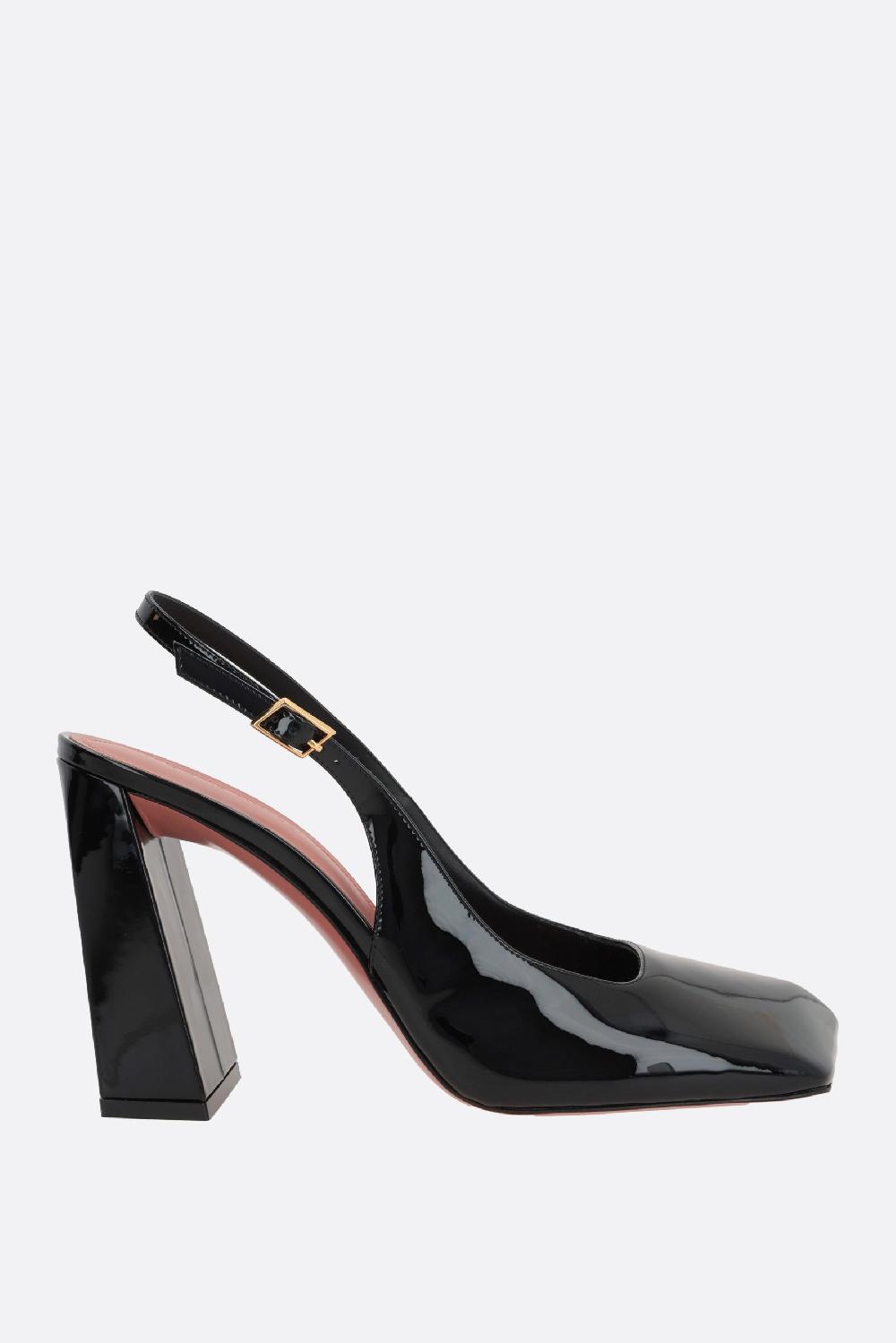 AMINA MUADDI slingback Charlotte in vernice