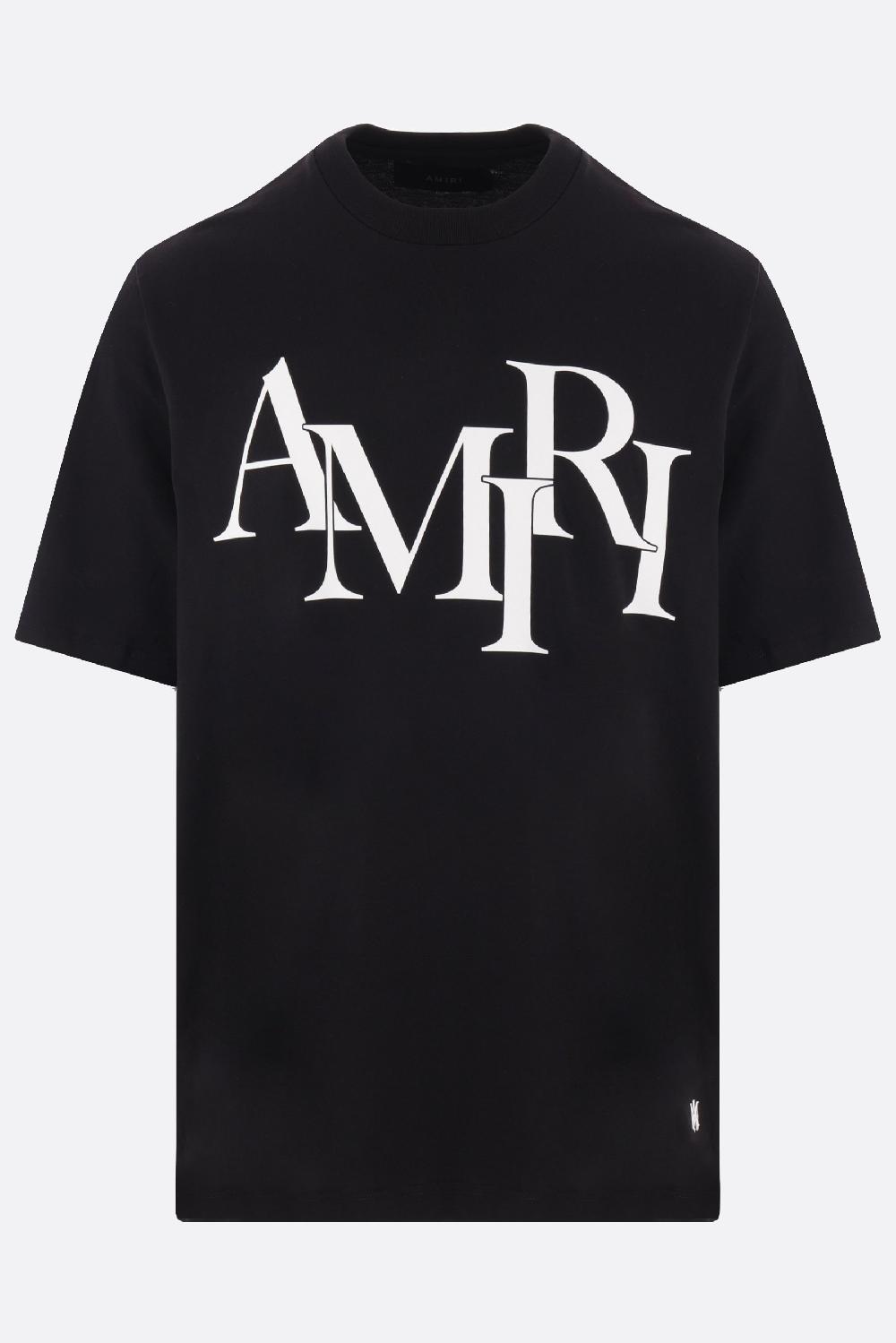 AMIRI t-shirt Amiri Staggered Logo in cotone