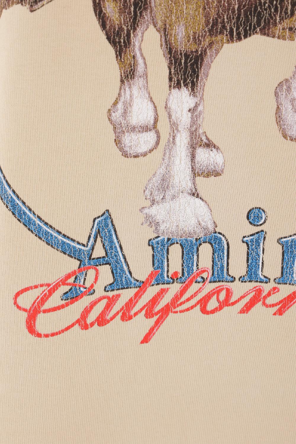 AMIRI T-shirt Vintage Wash Pegasus In Cotone