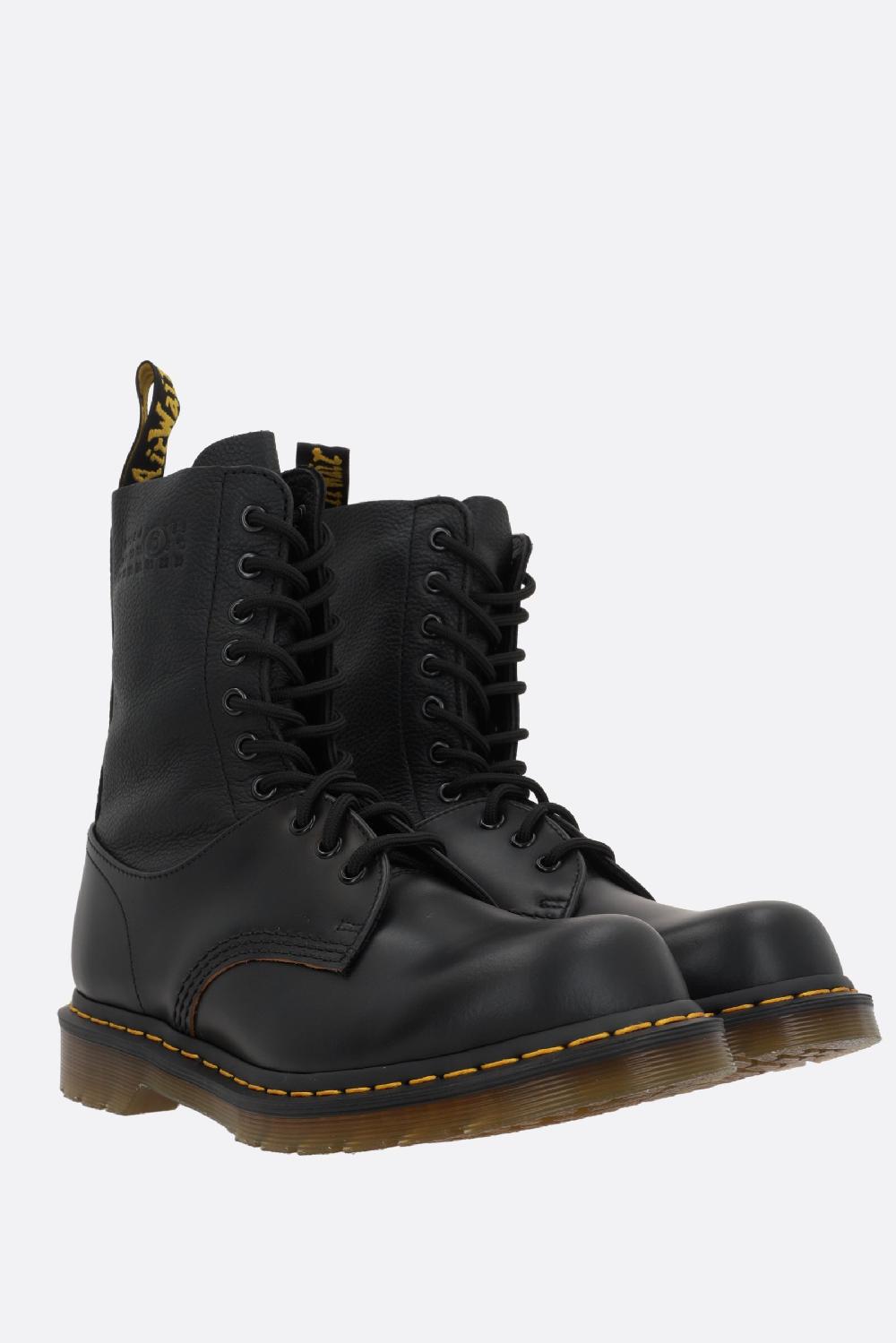 MM6 X DR.MARTENS Anfibio 1490 Twist MM6 In Pelle Liscia E Martellata