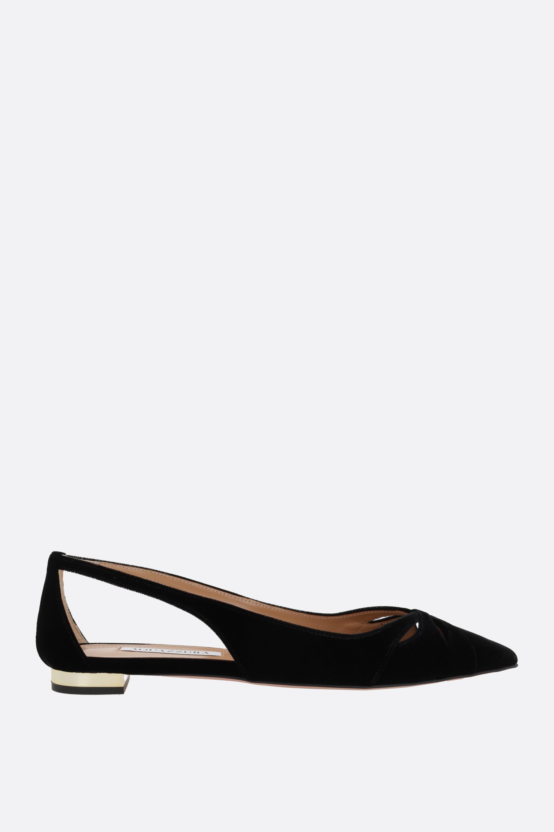 AQUAZZURA ballerina Moves in velluto