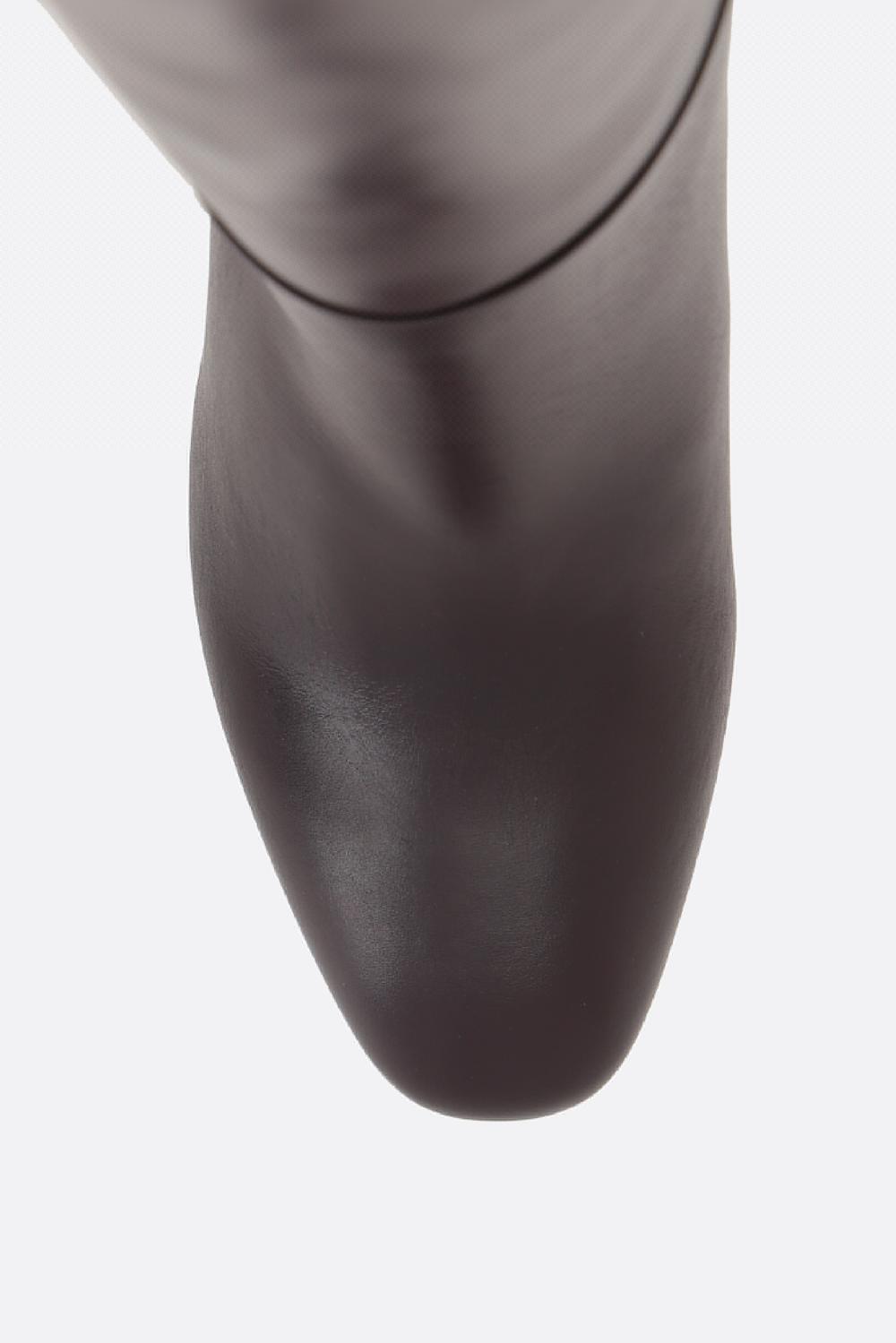 AQUAZZURA Stivale Sellier In Pelle Lucida