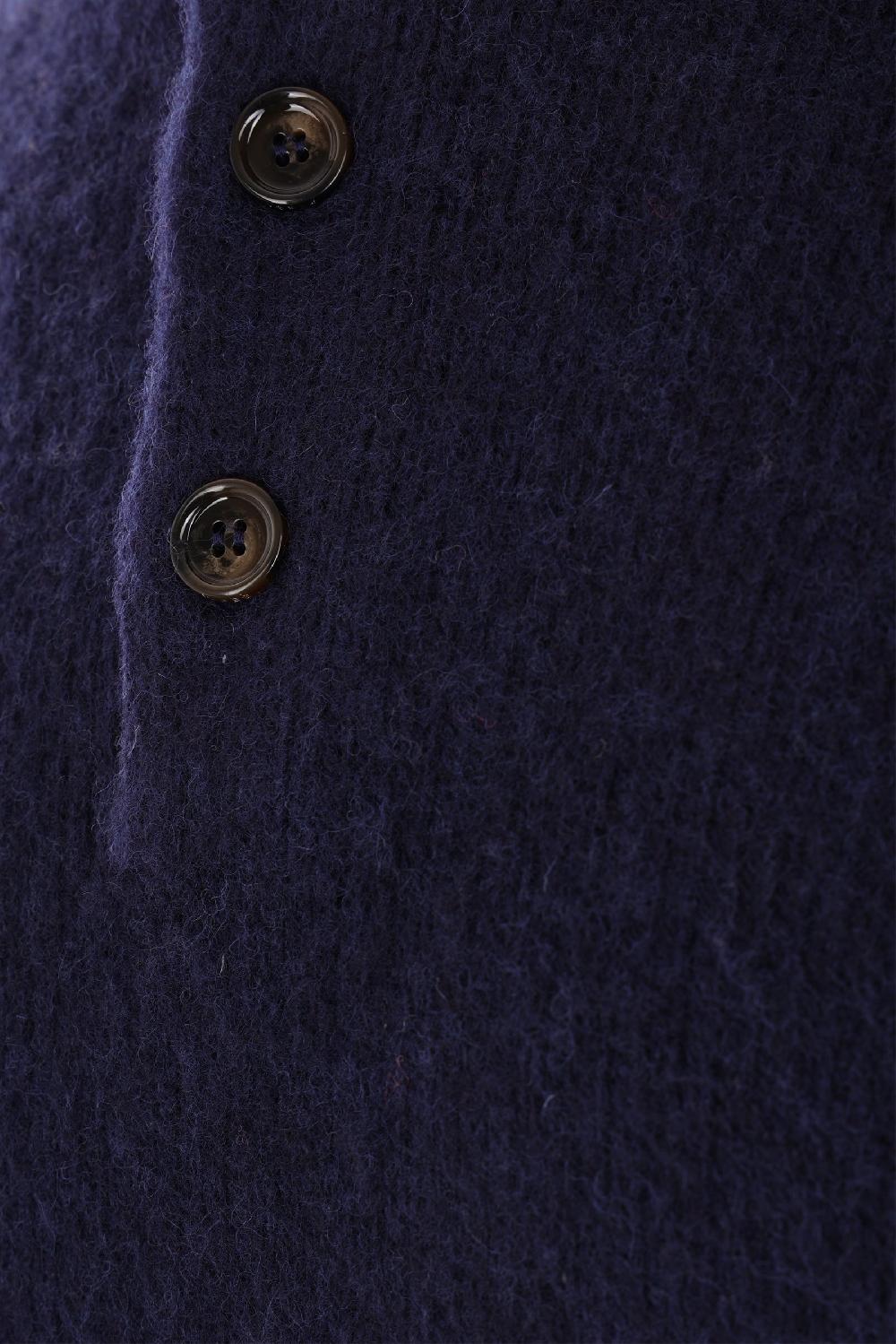 ASPESI Pullover A Polo In Lana Shetland