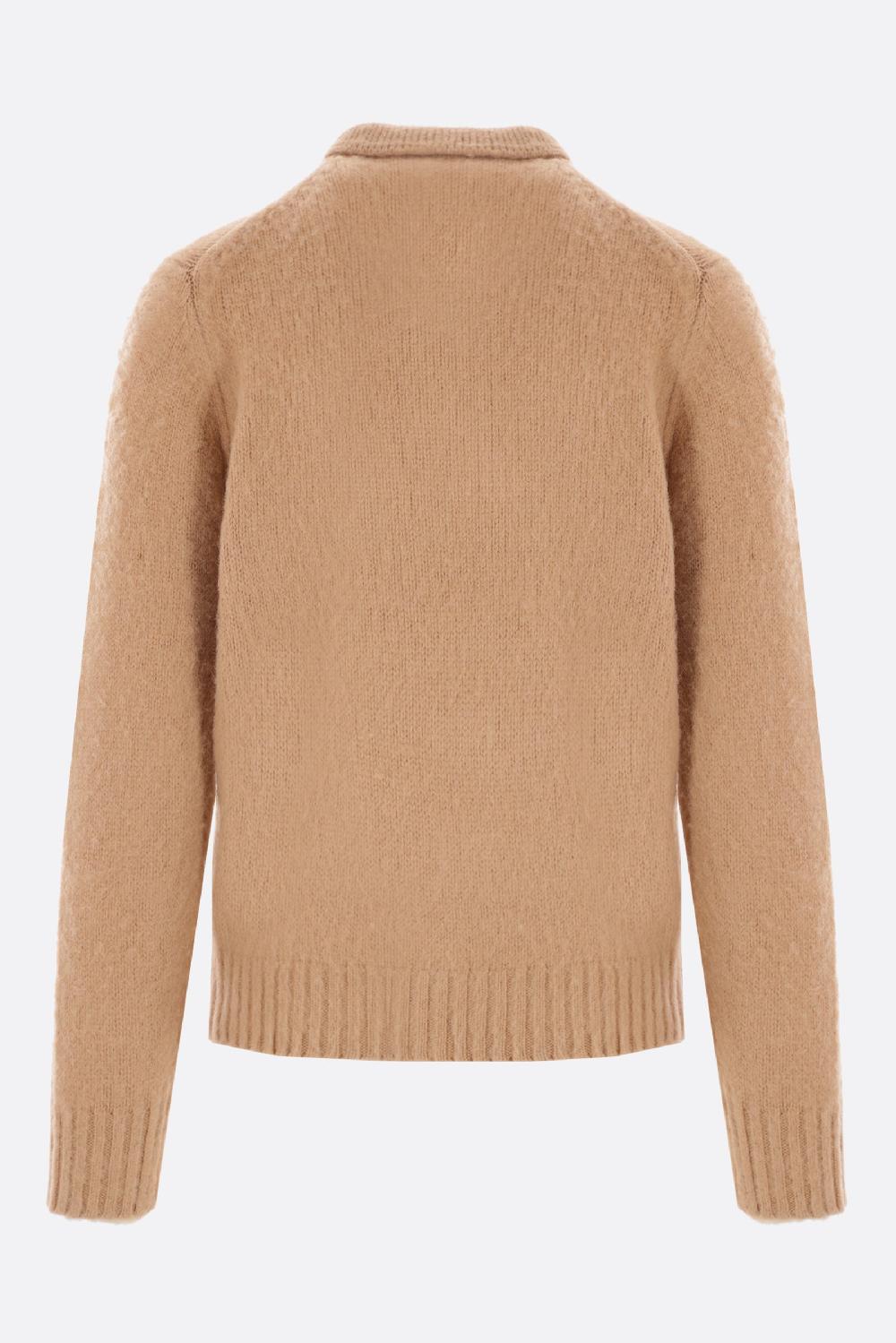 ASPESI Pullover A Polo In Lana Shetland