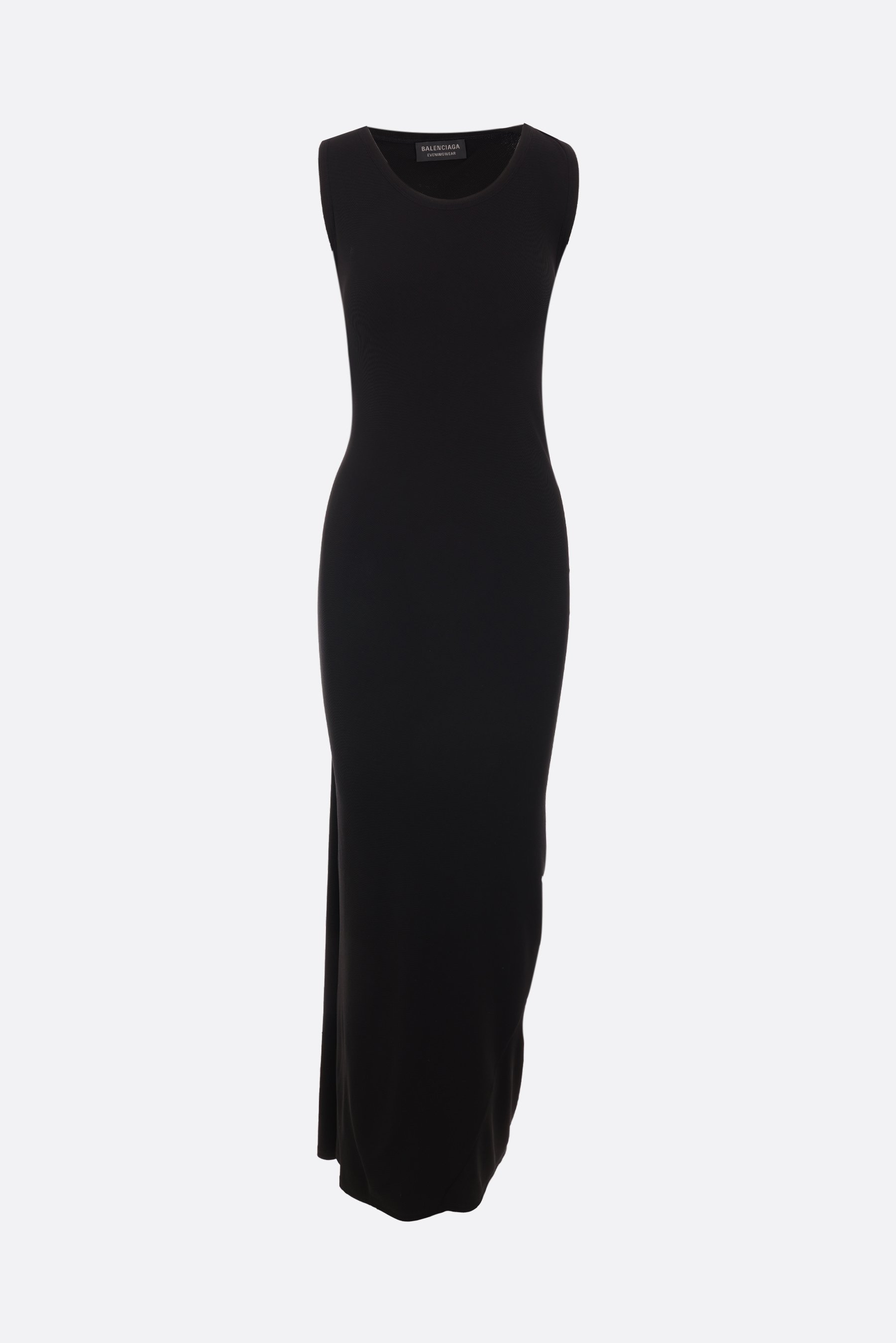 BALENCIAGA abito smanicato in jersey a costine