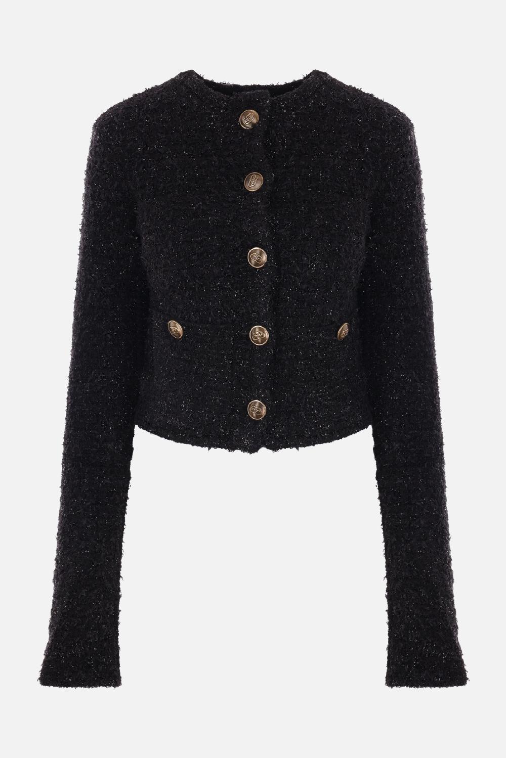 BALENCIAGA cardigan cropped in tweed
