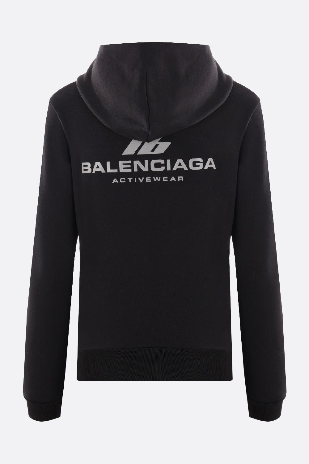 BALENCIAGA Felpa Full-zip Activewear In Jersey