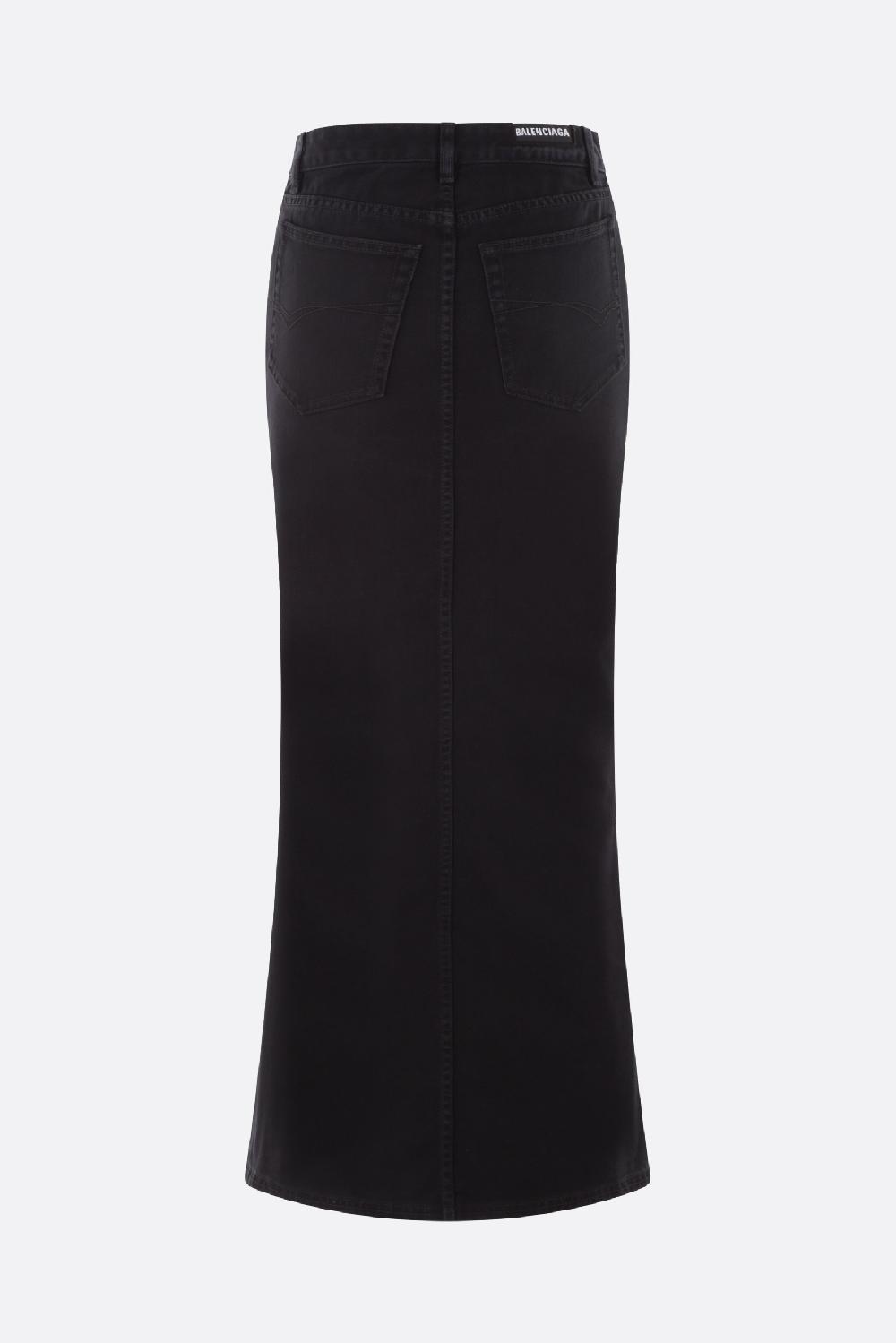 BALENCIAGA Gonna Lunga A Sirena In Denim