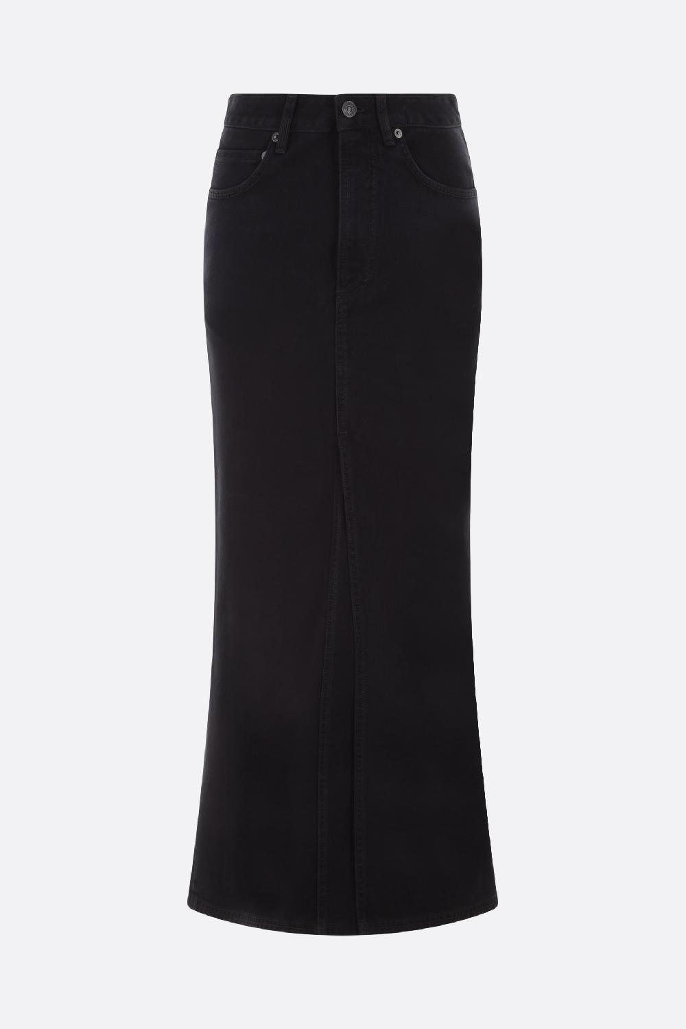 BALENCIAGA gonna lunga a sirena in denim