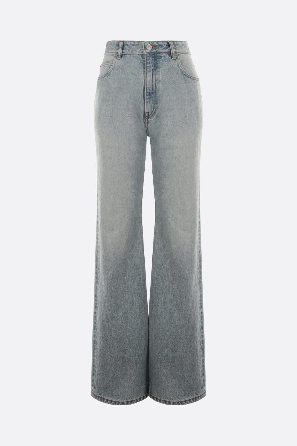 BALENCIAGA jeans flare in denim giapponese