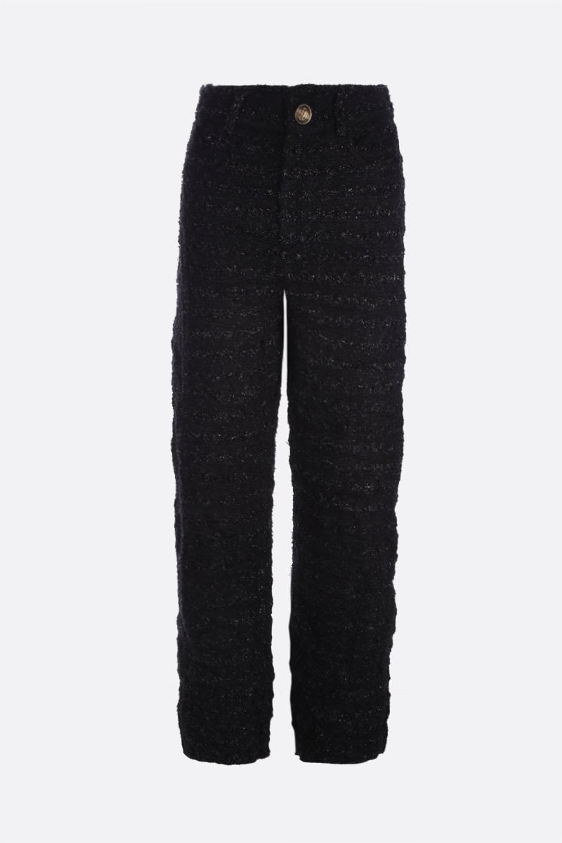 BALENCIAGA pantalone baggy in tweed texturizzato