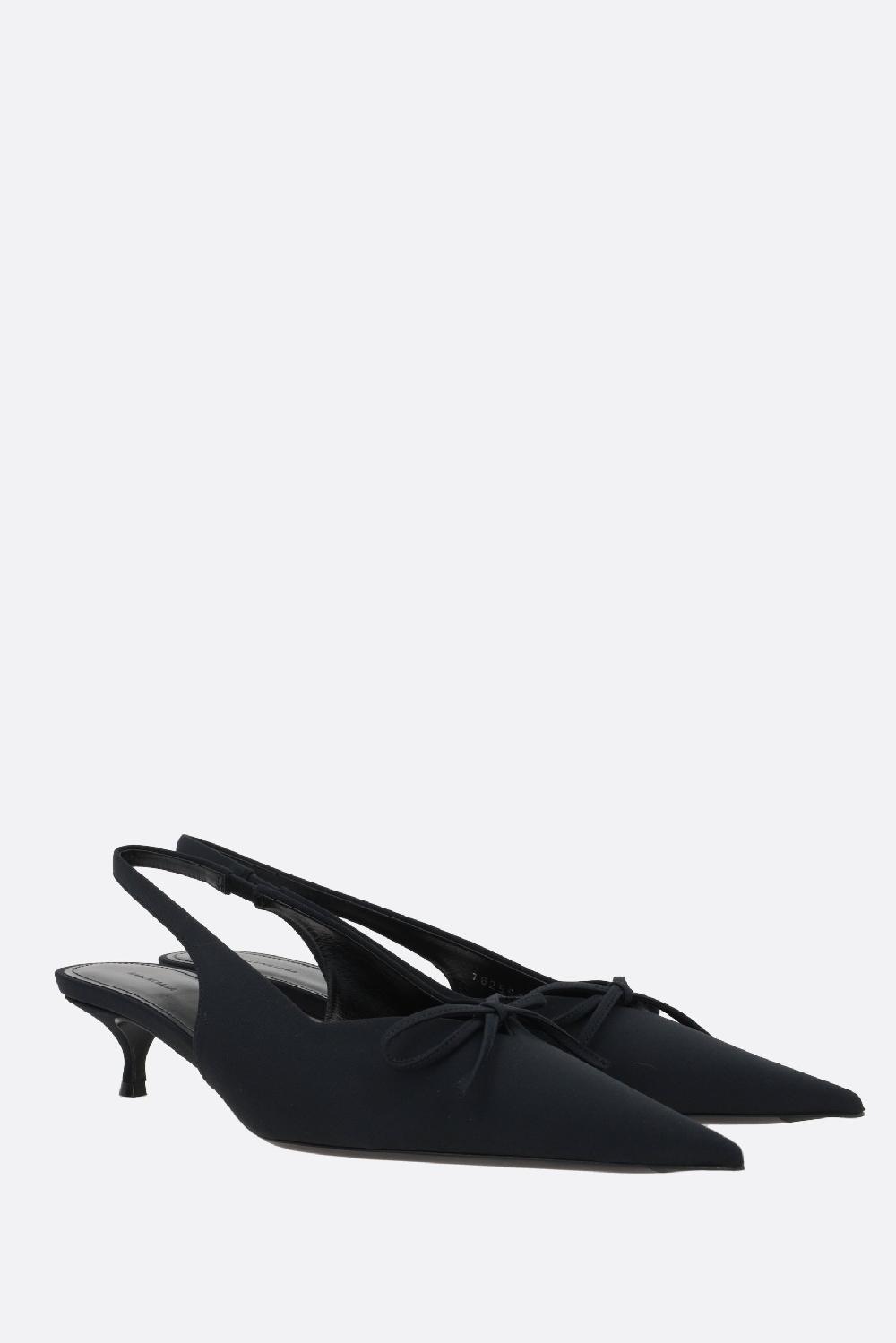 BALENCIAGA Slingback Knife Bow In Spandex