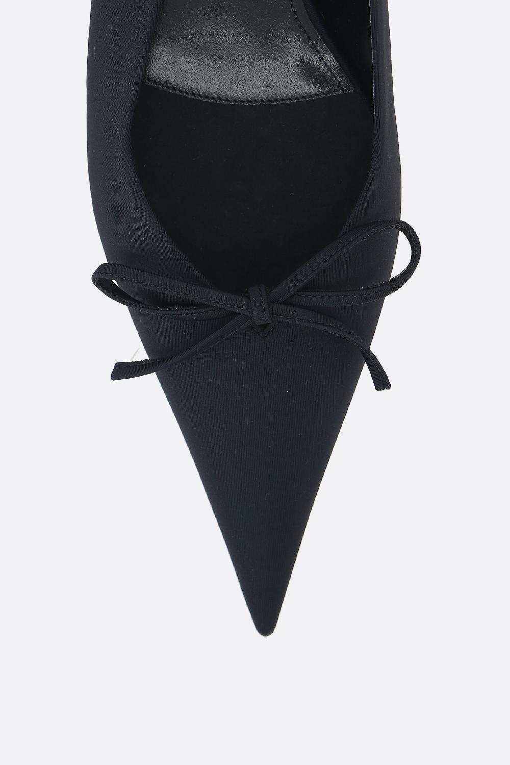 BALENCIAGA Slingback Knife Bow In Spandex
