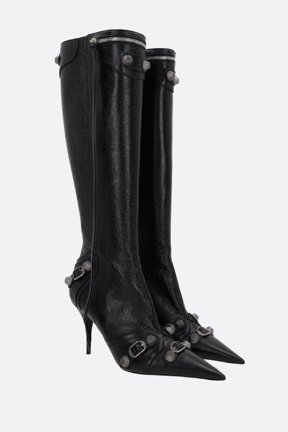 BALENCIAGA Stivale Cagole In Pelle Arena