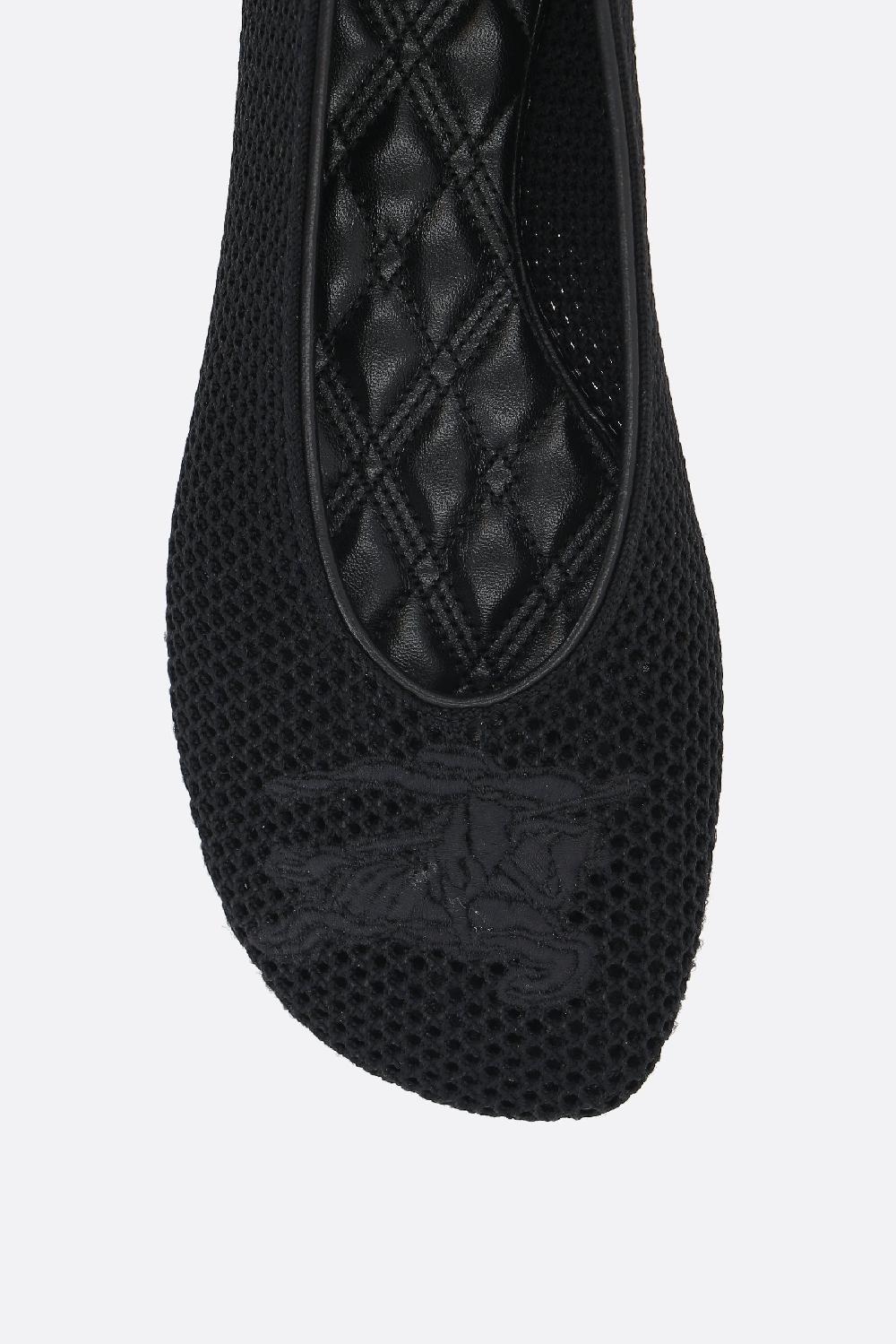 BURBERRY Ballerina In Rete Ricamo Equestrian Knight