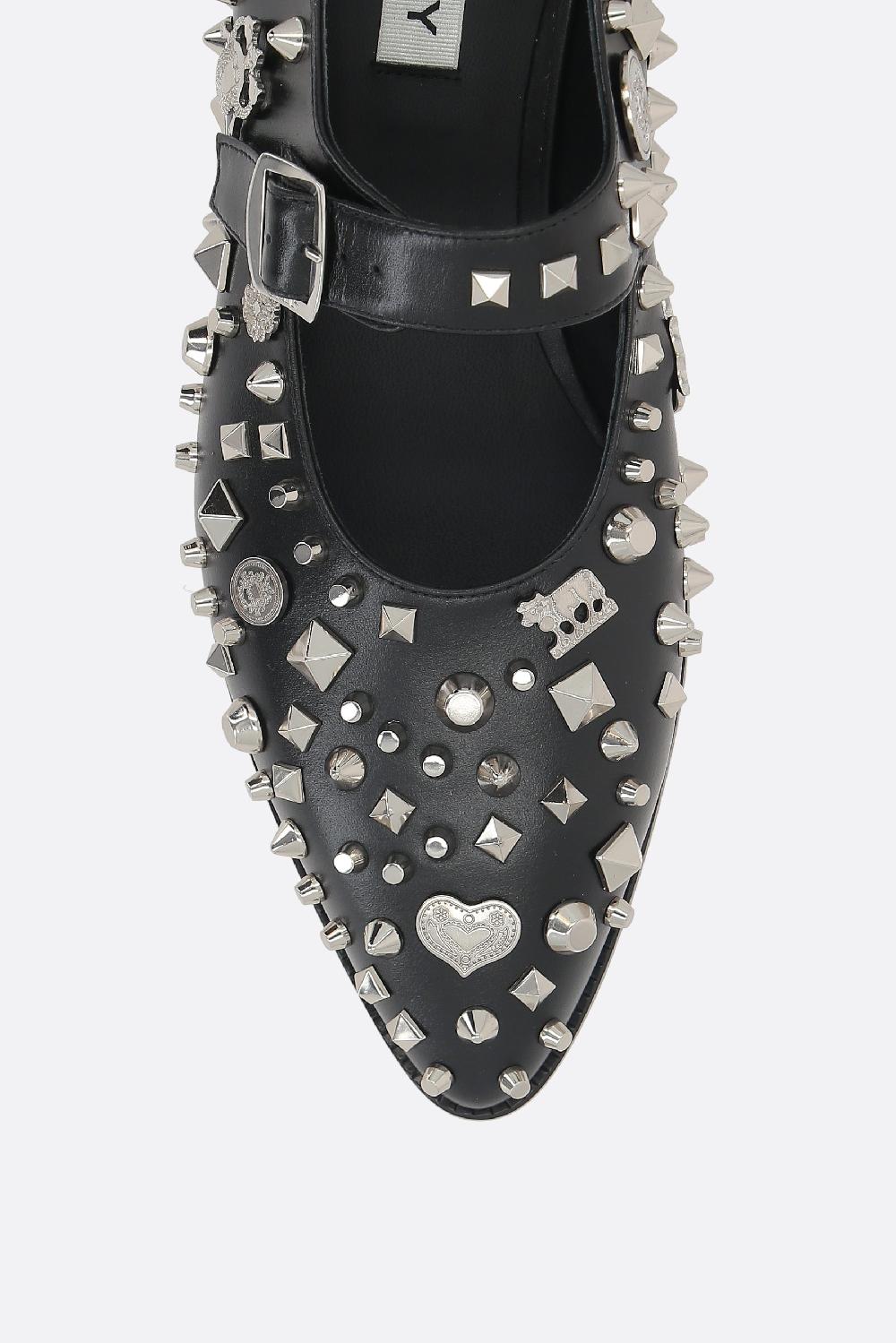 BALLY Ballerina Mary-jane Gerwin In Pelle Borchiata