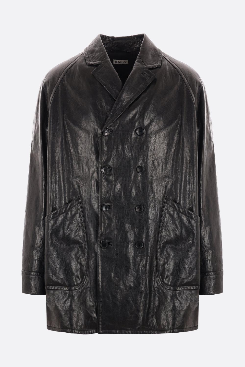 BALLY cappotto doppiopetto in nappa