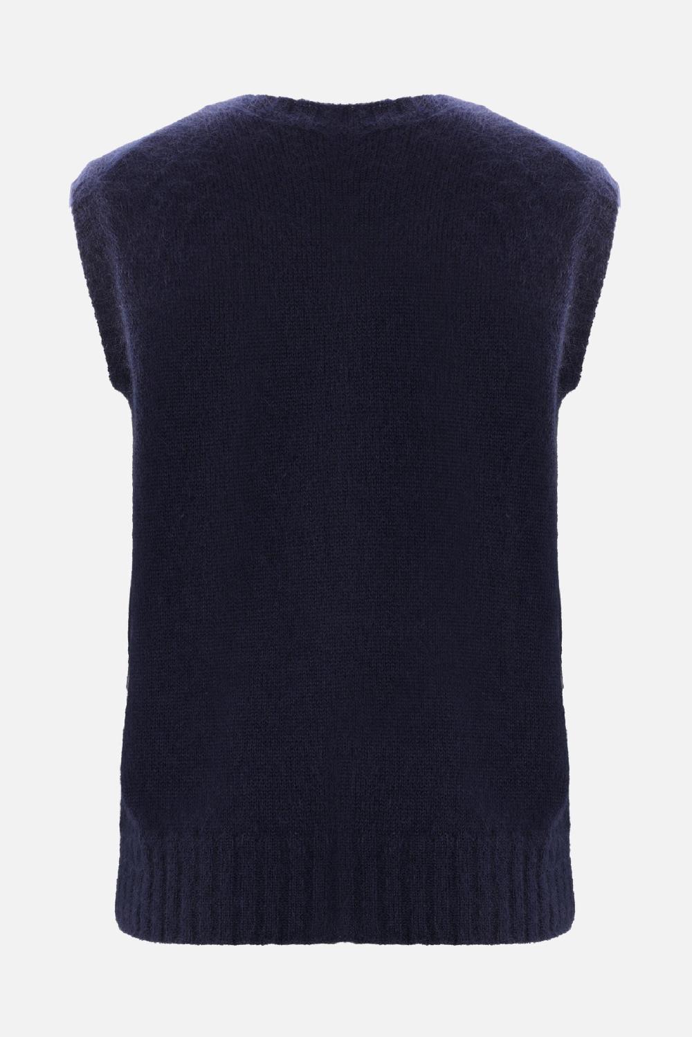 BALLY Gilet In Maglia Di Mohair E Seta