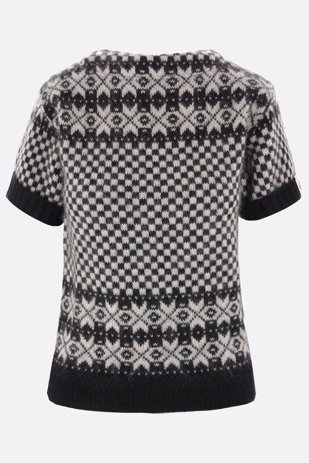 BALLY Pullover In Lana E Seta A Motivo Geometrico