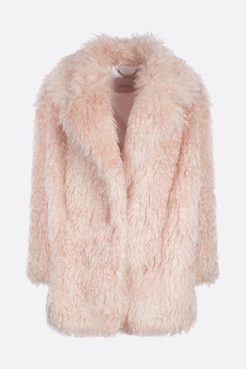 BECAGLI giacca in pelliccia di mohair