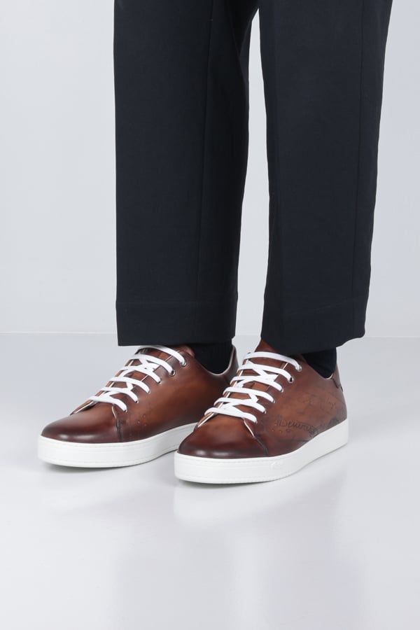 BERLUTI Sneaker Playtime In Pelle Scritto