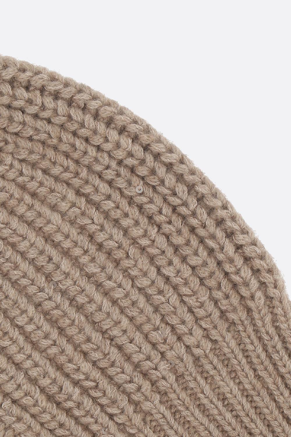 BRUNELLO CUCINELLI Berretto In Cashmere E Seta Con Paillettes