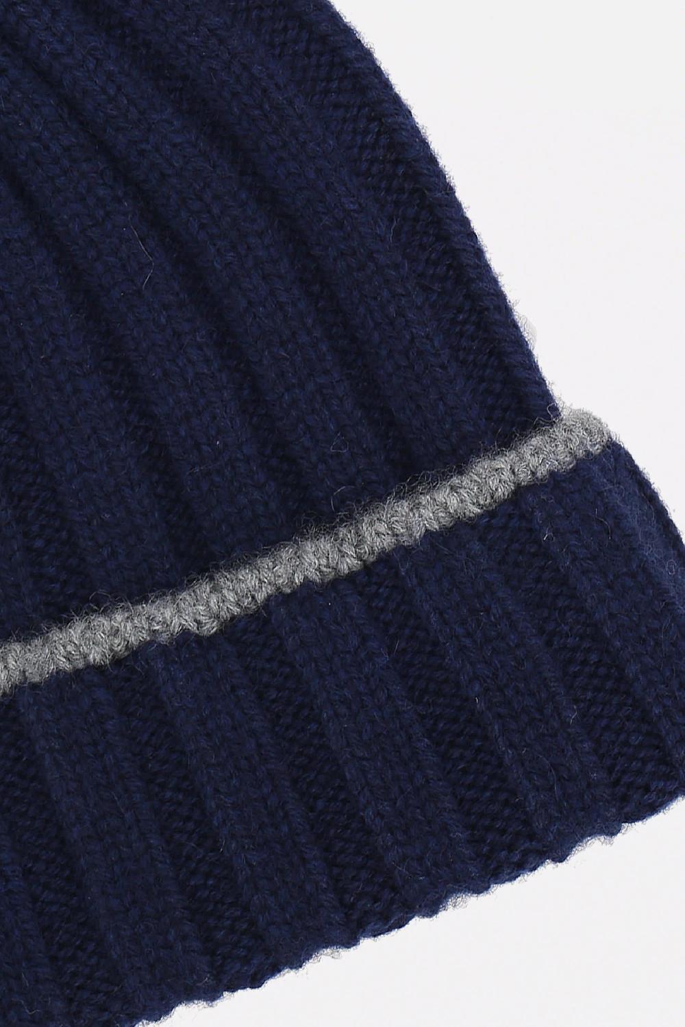 BRUNELLO CUCINELLI Berretto In Maglia Di Cashmere A Coste