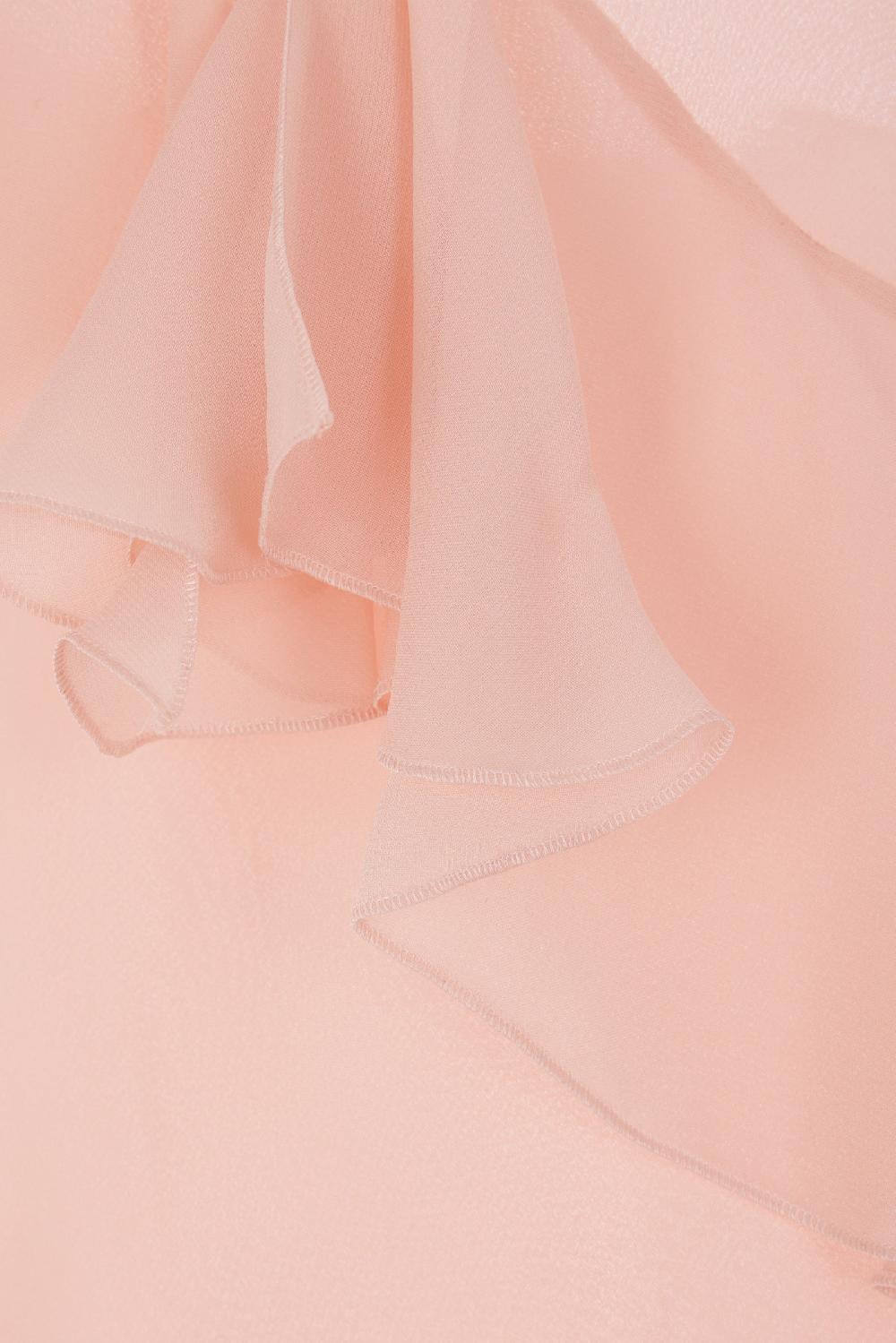 BLUMARINE Abito Lungo In Georgette Con Volants