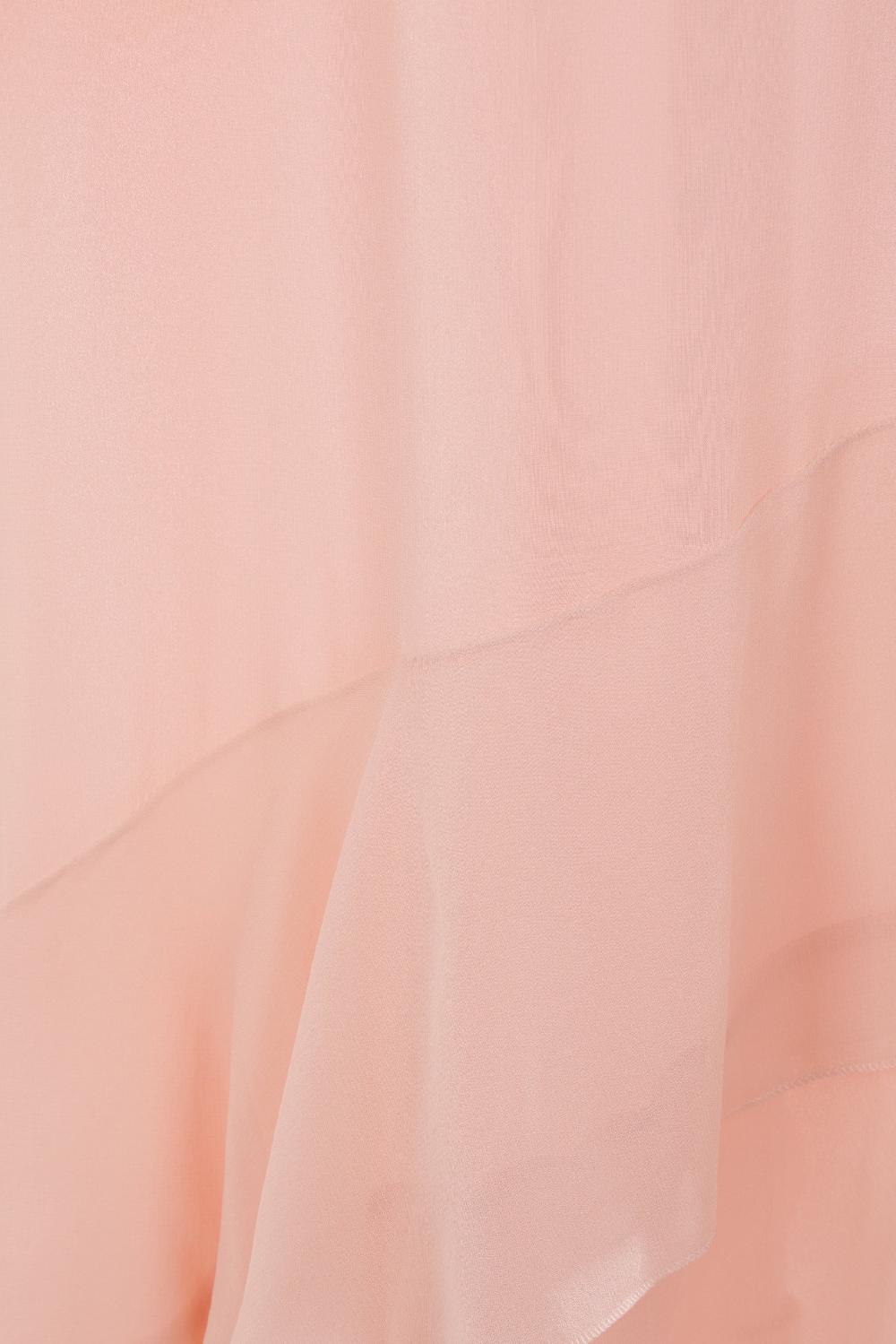 BLUMARINE Abito Lungo In Georgette Con Volants