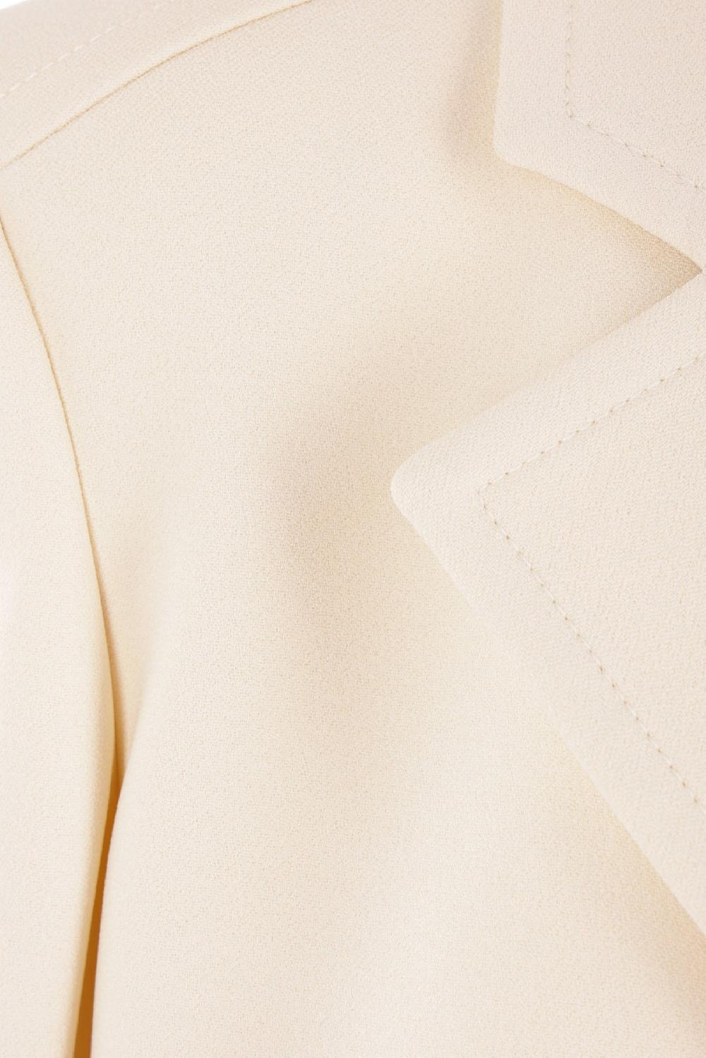 BLUMARINE Giacca Monopetto In Sablé Con Piume