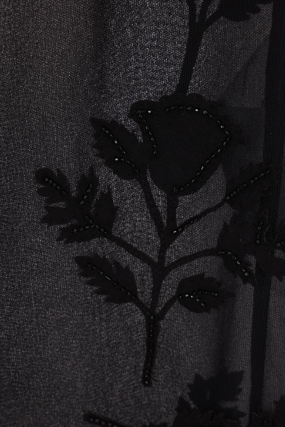 BLUMARINE Gonna Mid In Tulle Con Ricamo Floreale