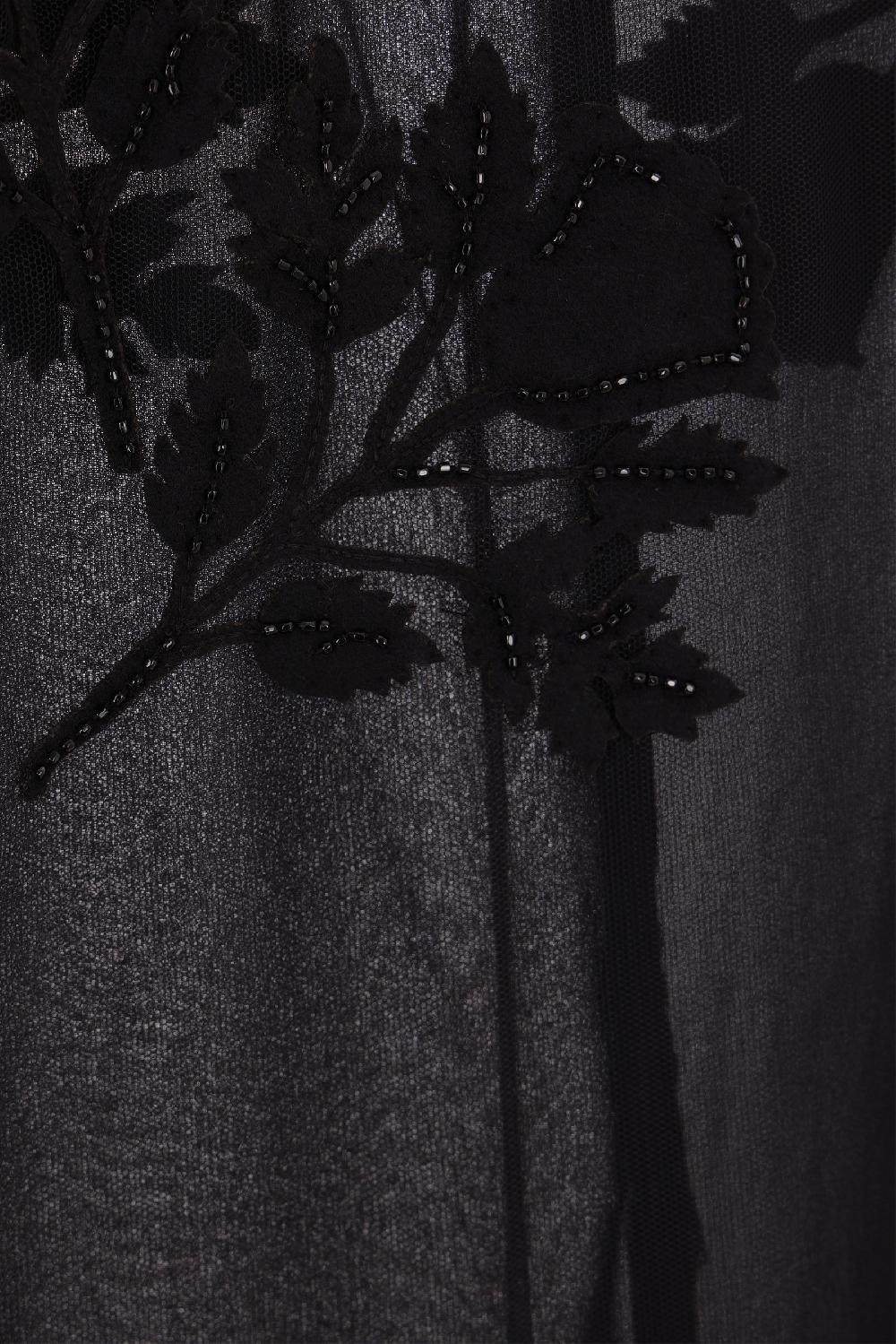 BLUMARINE Gonna Mid In Tulle Con Ricamo Floreale