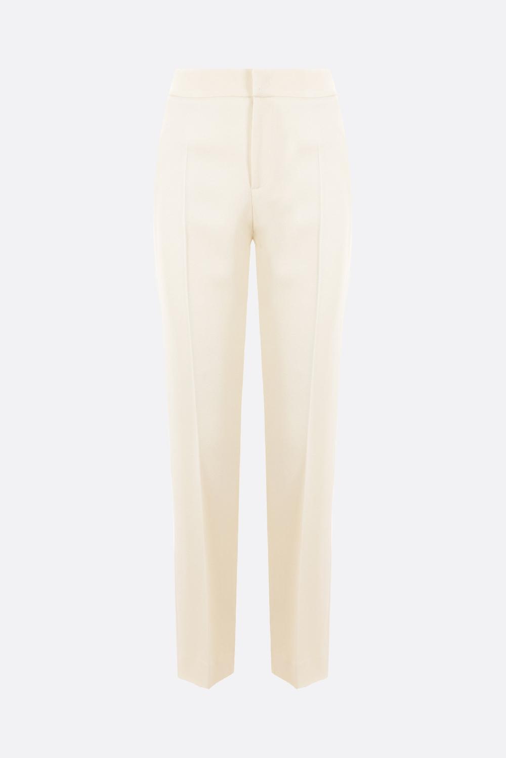 BLUMARINE pantalone slim-fit in sablé stretch