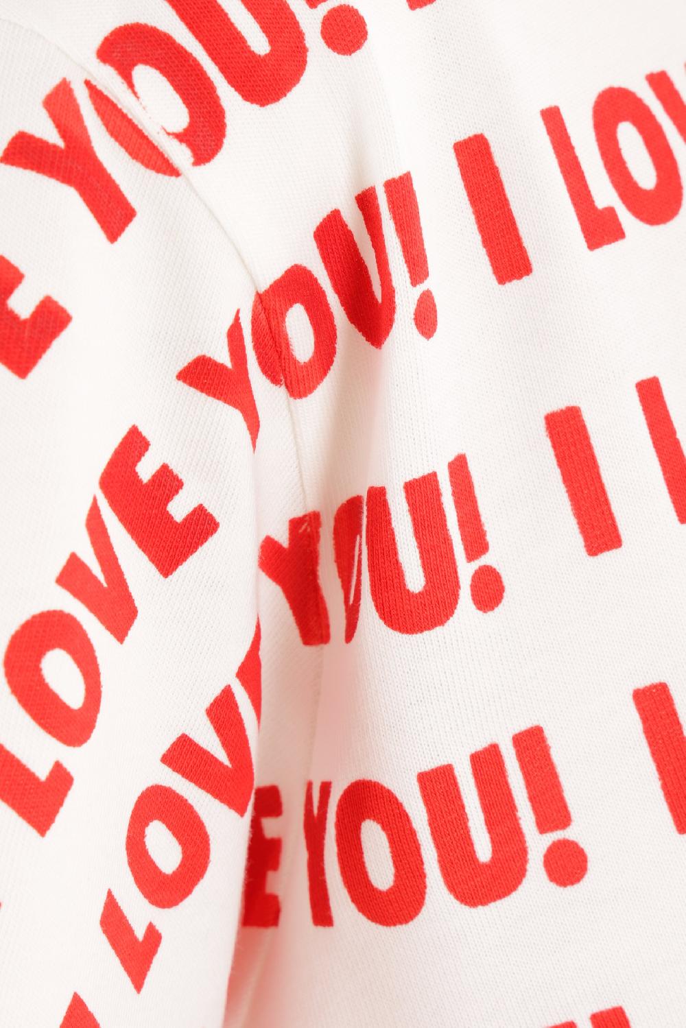 BLUMARINE T-shirt In Cotone Stampa I Love You