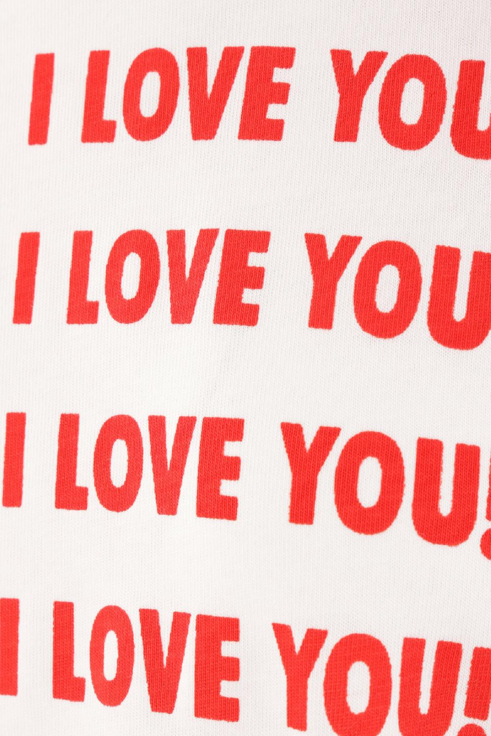 BLUMARINE T-shirt In Cotone Stampa I Love You