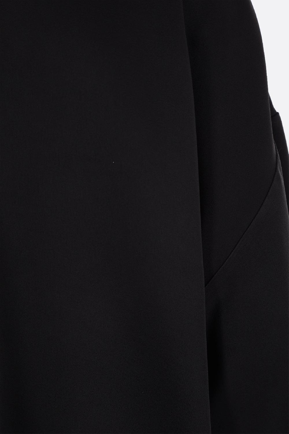 SAINT LAURENT Blusa In Crepe Envers Satin Con Lavalliére