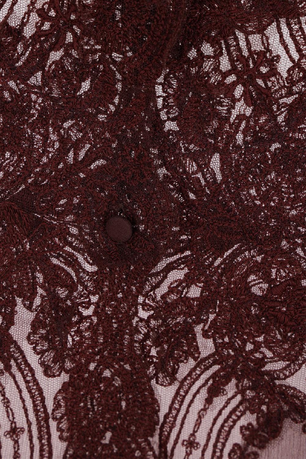 ERMANNO SCERVINO Blusa Oversize In Georgette E Pizzo