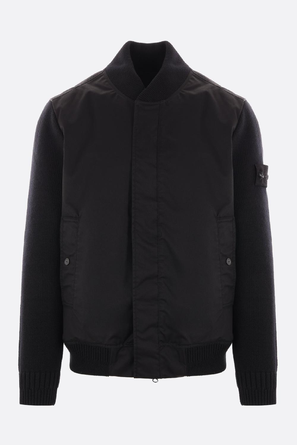 STONE ISLAND Bomber Imbottito Ghost In Performance Twill Wool