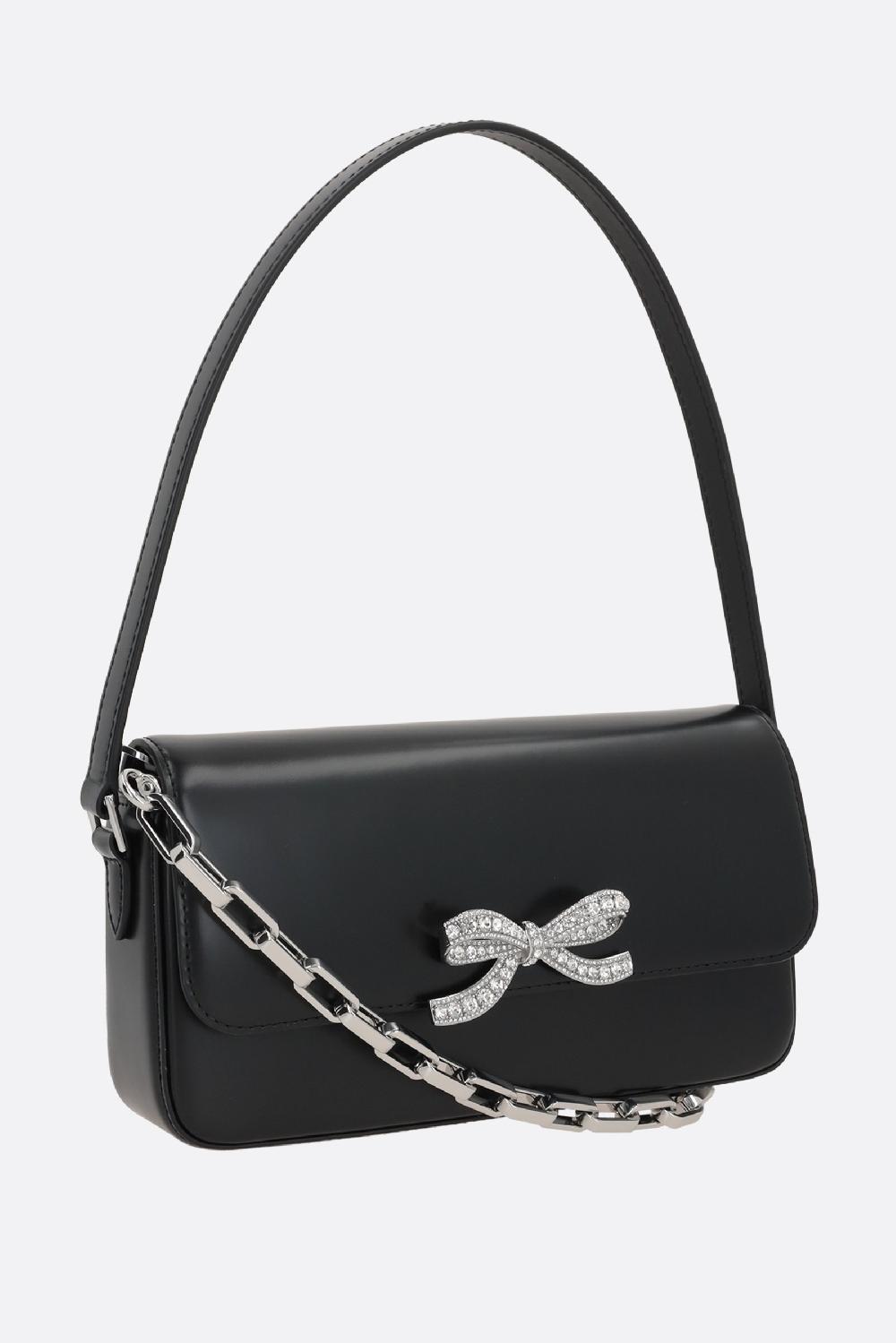 SELF PORTRAIT Borsa A Mano Baguette In Pelle Liscia