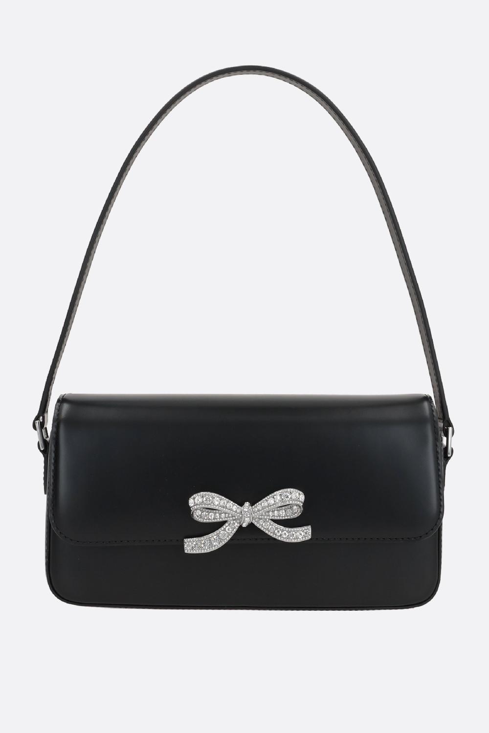 SELF PORTRAIT borsa a mano Baguette in pelle liscia