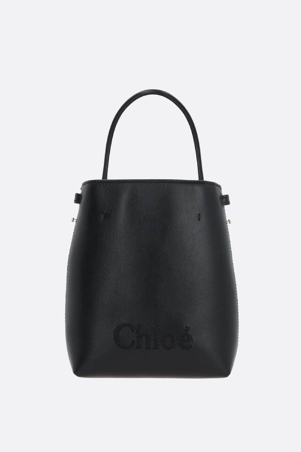 CHLOÉ borsa a mano Chloé Sense micro in pelle liscia