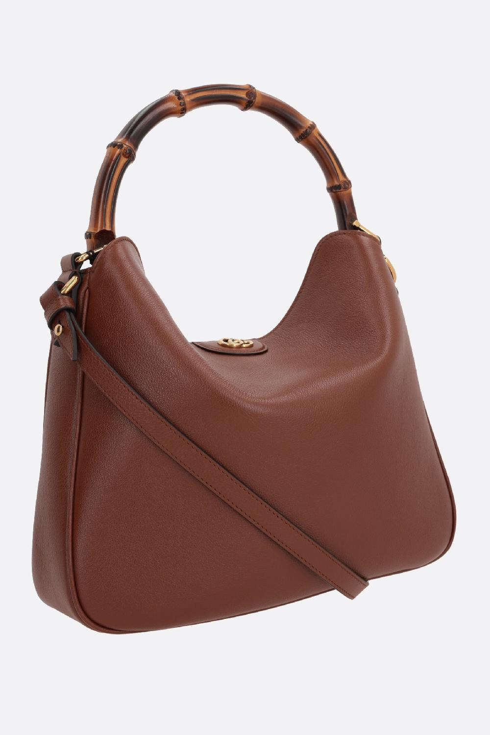 GUCCI Borsa A Mano Gucci Diana Media In Pelle Martellata